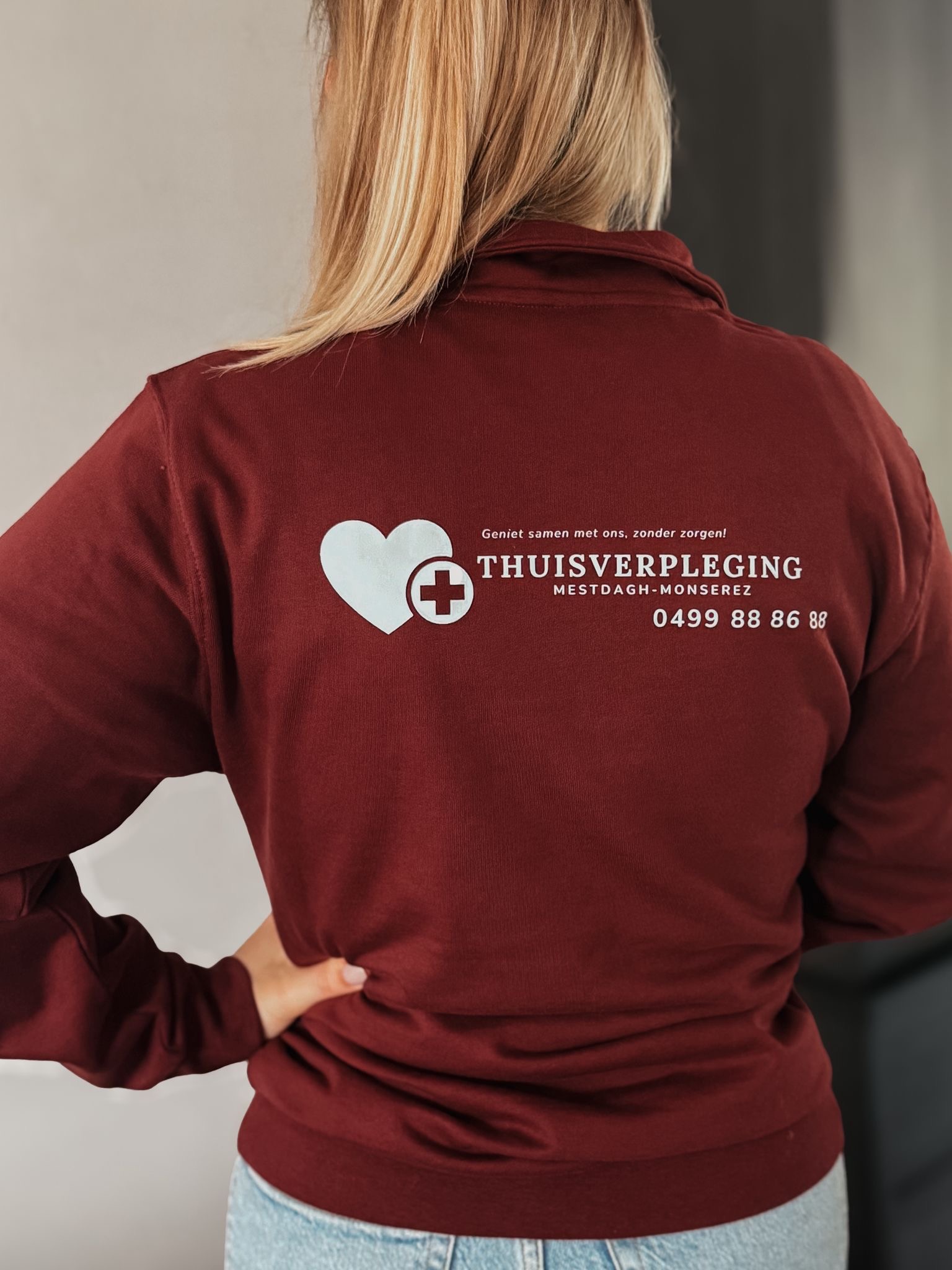 logo achterkant tranferpers